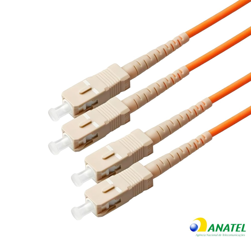 Cordão Óptico Duplex SC - SC/SPC MM Furukawa 5,0 Metros Cordão Optico Duplex  SC - SC/SPC MM Furukawa 5,0 Metros
